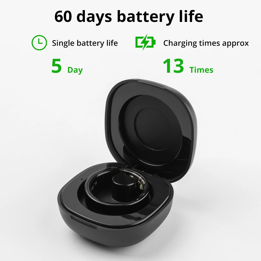 COLMI R09 Smart Ring with Charging Case – Health & Sleep Monitor