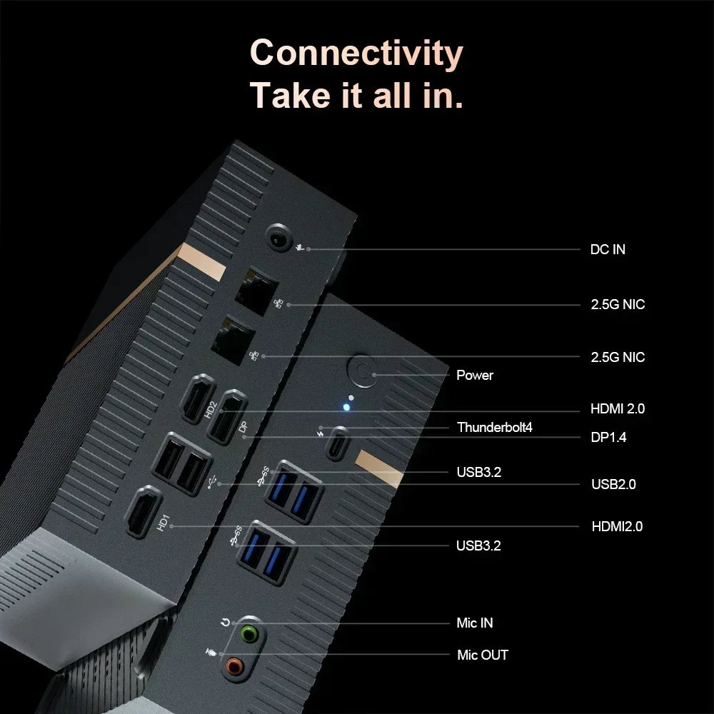 Chatreey IT12 Mini PC – i7/i9, WiFi 6, Thunderbolt 4