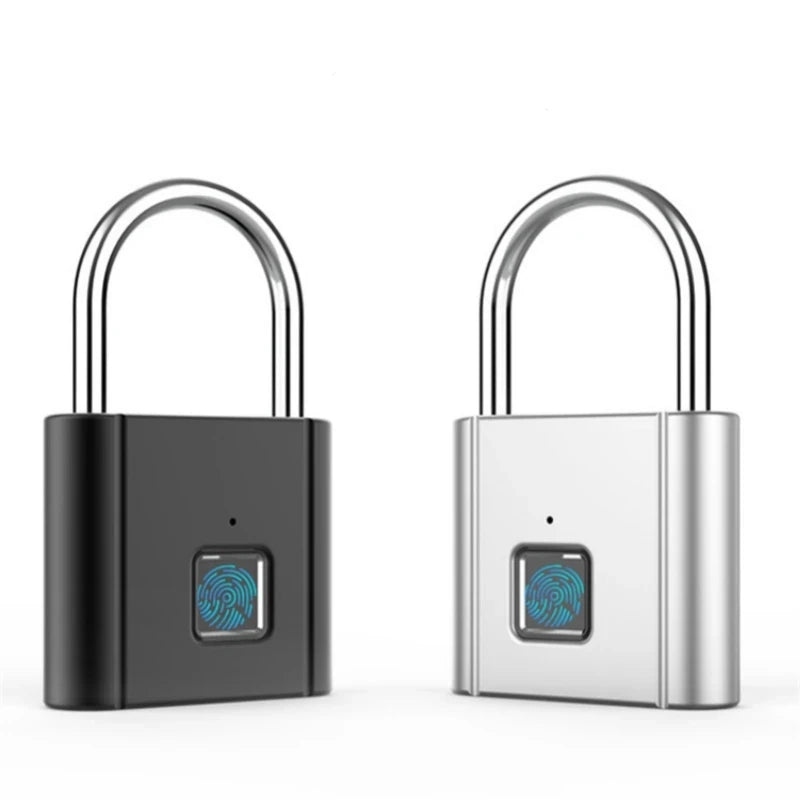 Smart Biometric Fingerprint Padlock – USB Rechargeable
