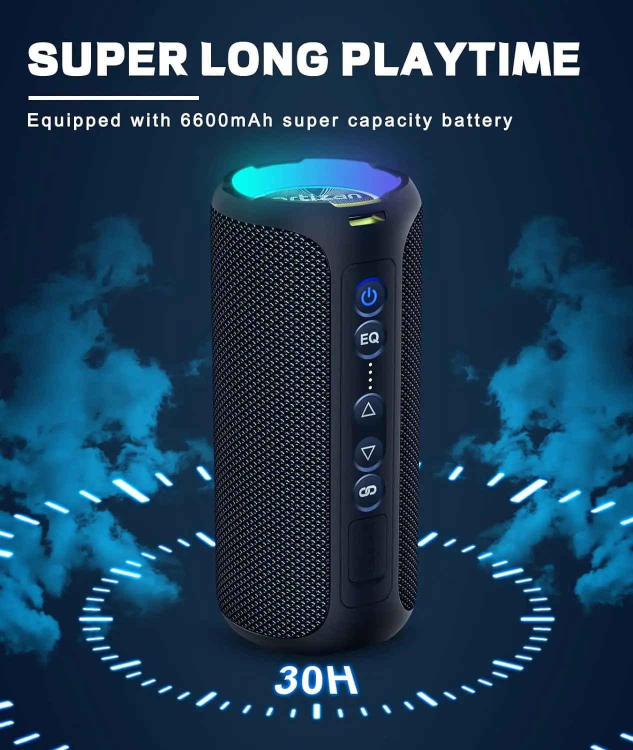 Ortizan 40W Portable Bluetooth Speaker with Deep Bass