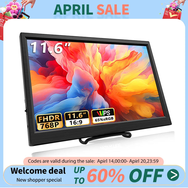 11.6" Portable HDMI Monitor – Gaming & Laptop Display
