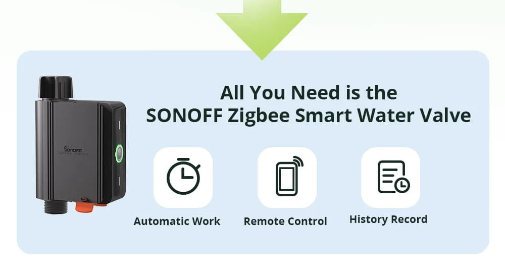 SONOFF SWV Zigbee Smart Water Valve Controller
