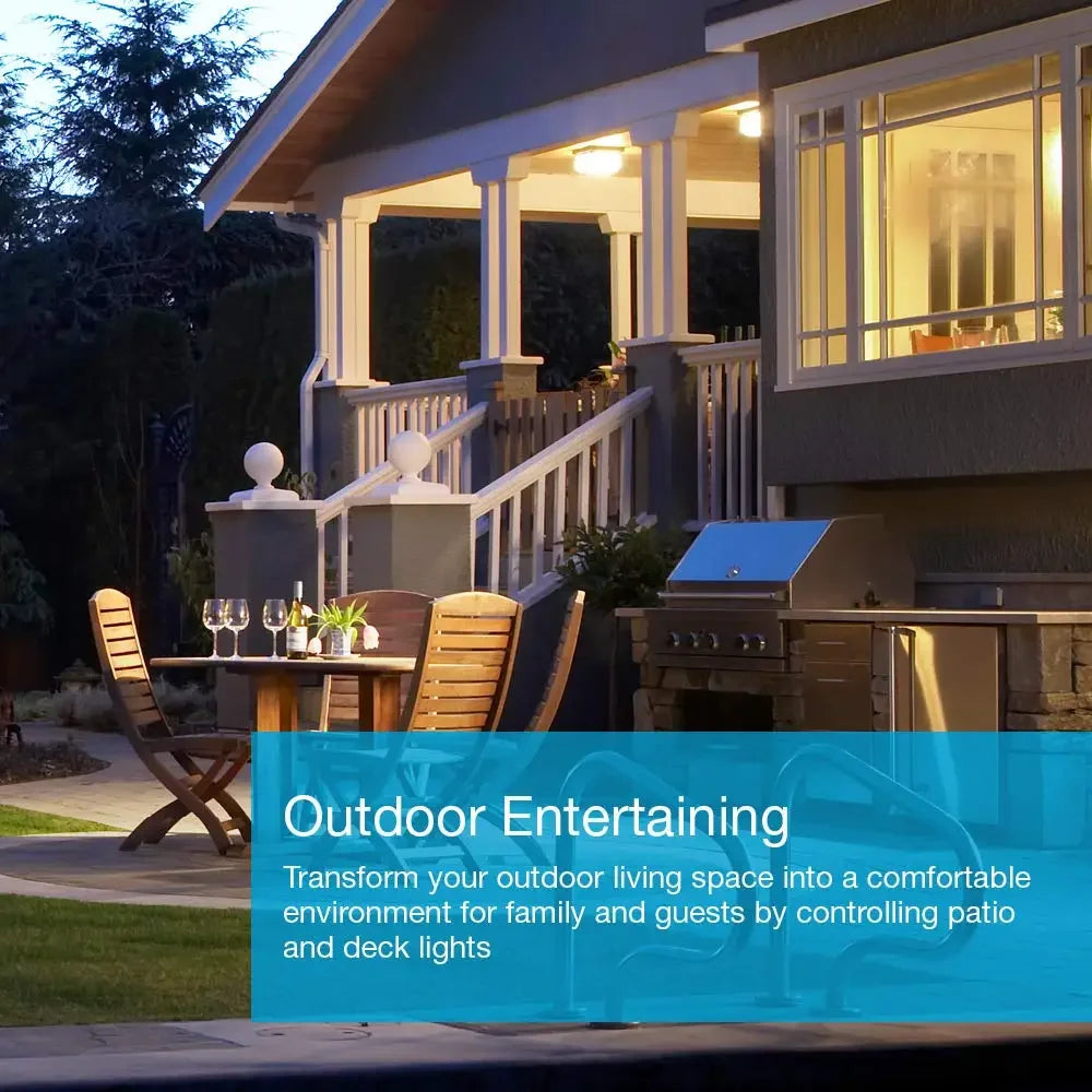 Lutron Caseta Smart Lighting Kit w/ Hub, Switch & Wall Plate | Works with Alexa for Lights & Fans