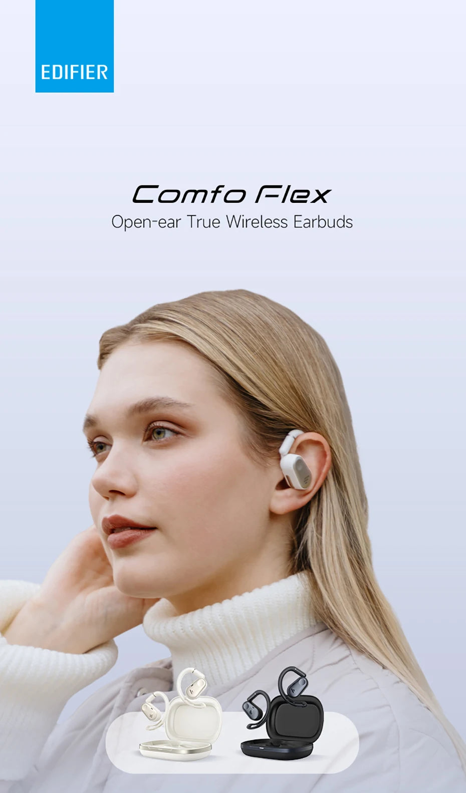 Edifier Comfo Flex Open-Ear Bluetooth 5.4 Earphones