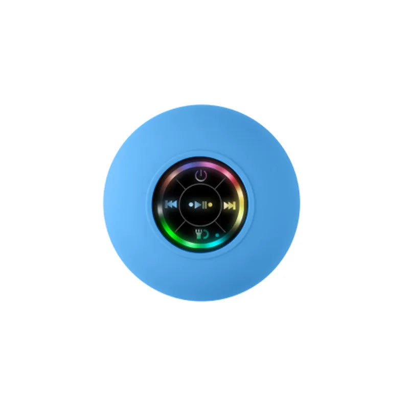 Mini Waterproof Bluetooth Shower Speaker with RGB Light