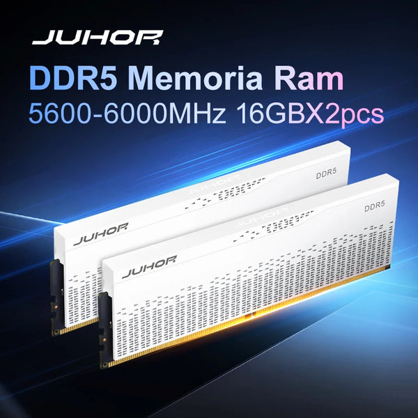 JUHOR DDR5 RAM 16GB/32GB | 5600MHz-7200MHz Gaming Desktop Memory for DIY PC Builds