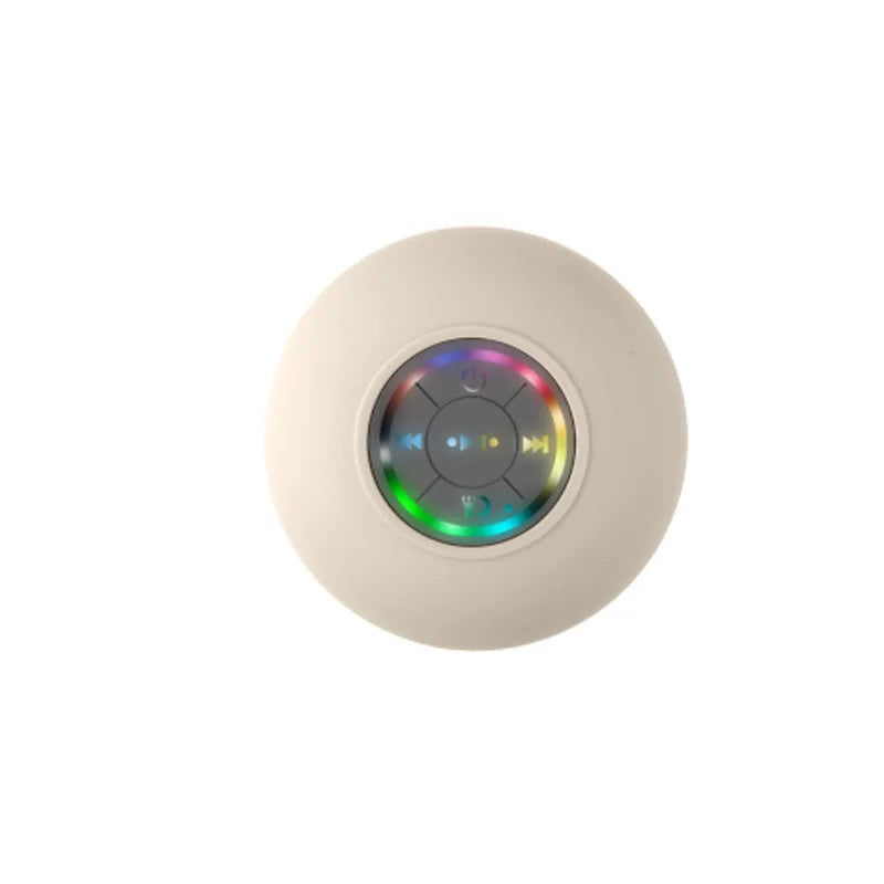 Mini Waterproof Bluetooth Shower Speaker with RGB Light