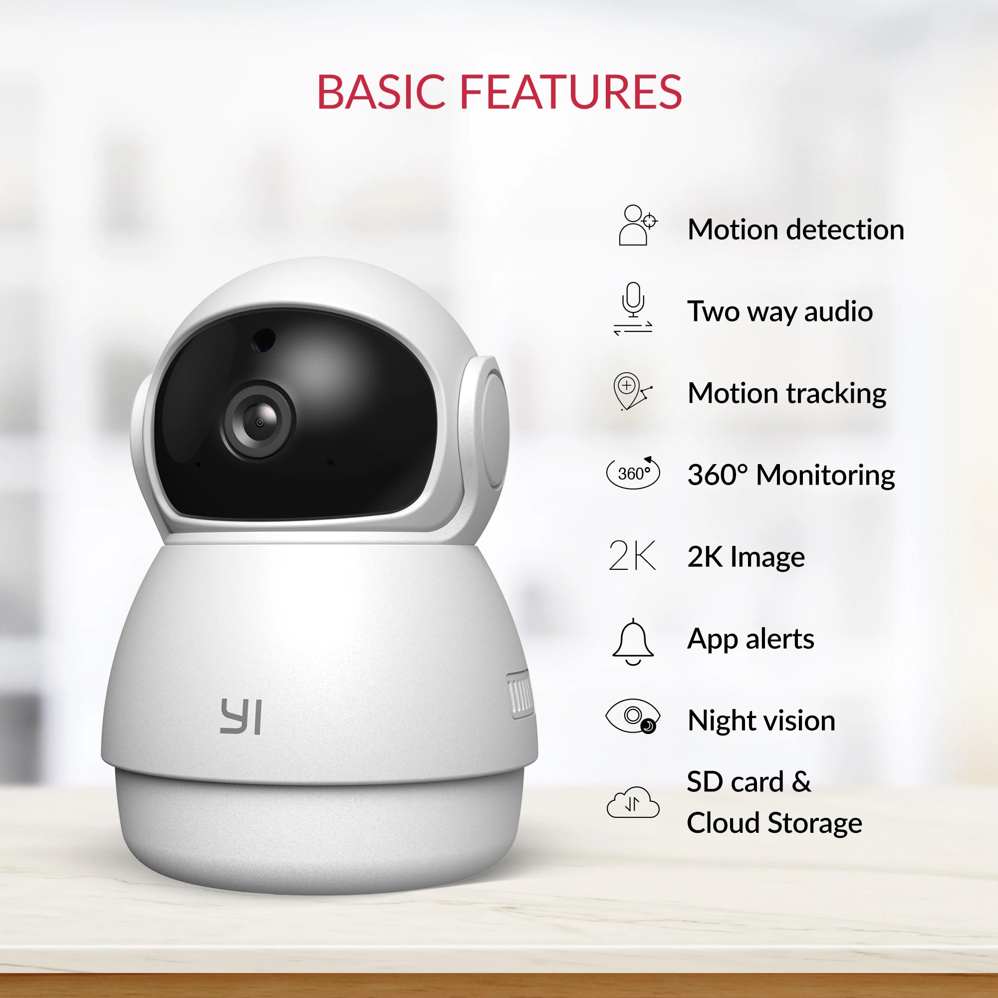 YI 2K Dome WiFi Camera – Smart Pan & Tilt IP Monitor