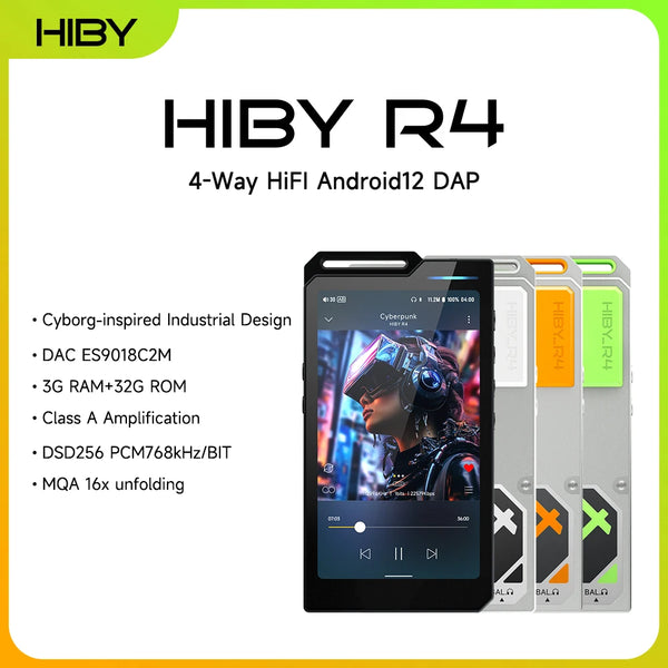 HiBy R4 Android 12 HiFi Music Player with DAC & AMP