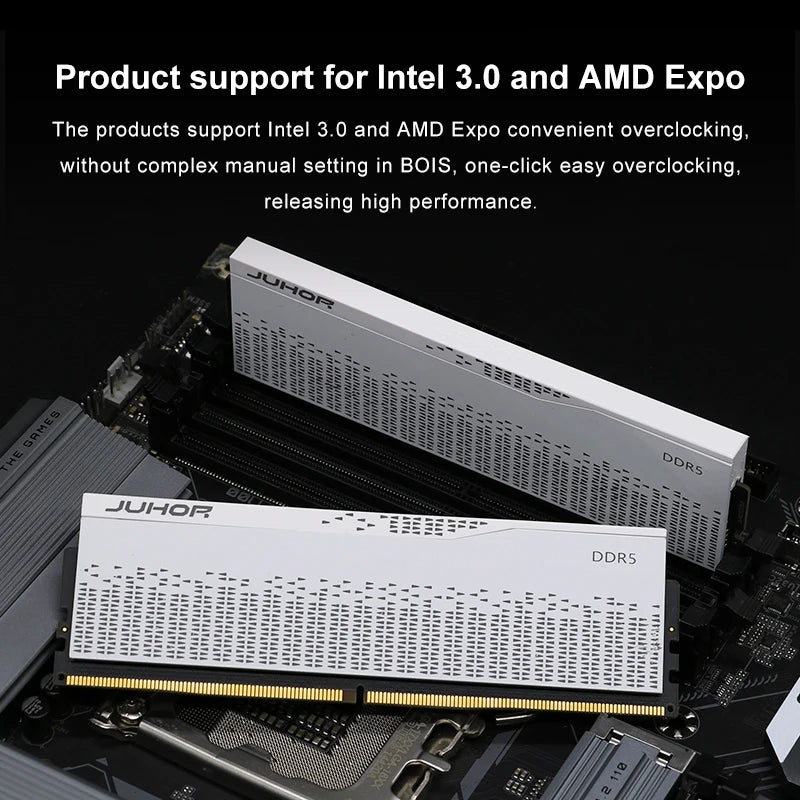 JUHOR DDR5 RAM 16GB/32GB | 5600MHz-7200MHz Gaming Desktop Memory for DIY PC Builds