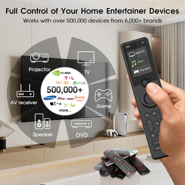 X1S Universal Remote Control with Hub & App | Smart All-in-One Remote with Customizable One-Touch Activities