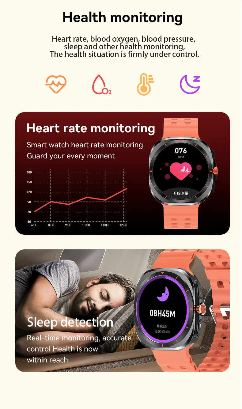 LAXASFIT Watch 7 Ultra Smartwatch with Bluetooth Call
