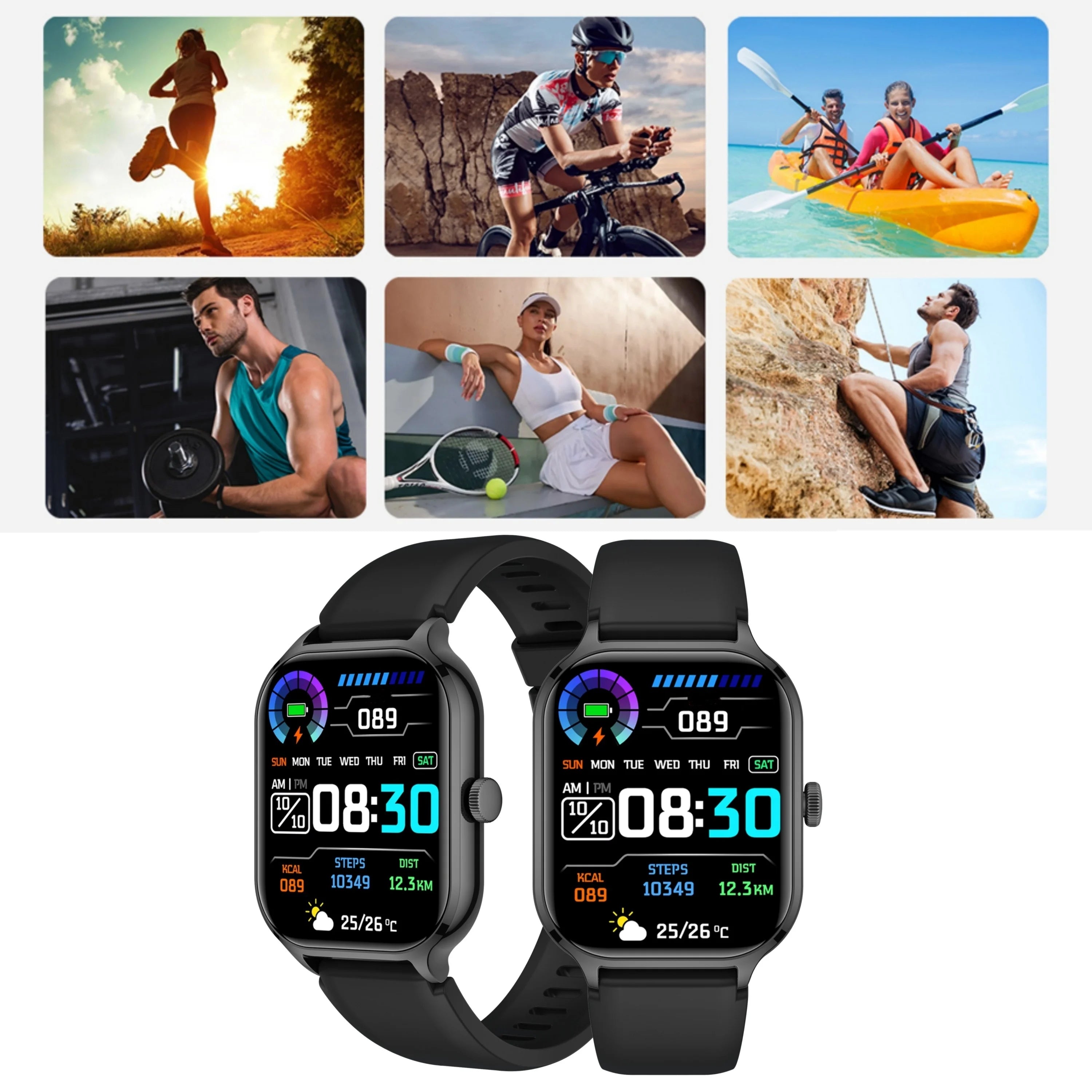 Smartwatch with Wireless Calling & App Notifications