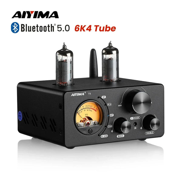 AIYIMA T9 HiFi Tube Bluetooth Amplifier with DAC