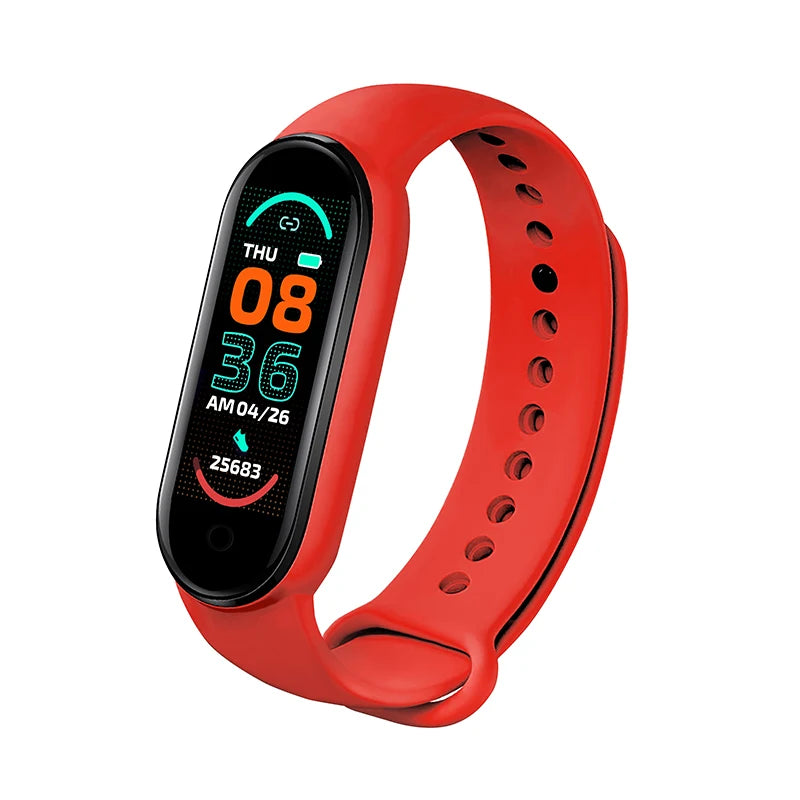 M6 Smart Watch | Fitness Tracker for Men & Women, Heart Rate & Blood Pressure Monitor, Waterproof Sports Band