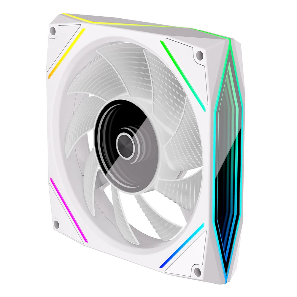 120mm ARGB CPU Fan | 800-1800RPM, 4pin PWM, Silent, 71 CFM Airflow for Computer Case