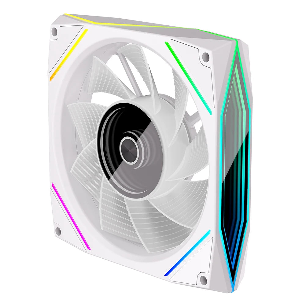 120mm ARGB CPU Fan | 800-1800RPM, 4pin PWM, Silent, 71 CFM Airflow for Computer Case