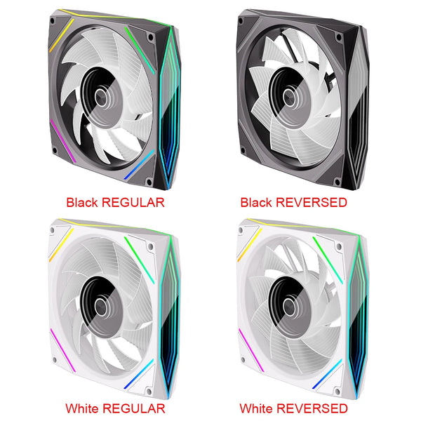 120mm ARGB CPU Fan | 800-1800RPM, 4pin PWM, Silent, 71 CFM Airflow for Computer Case