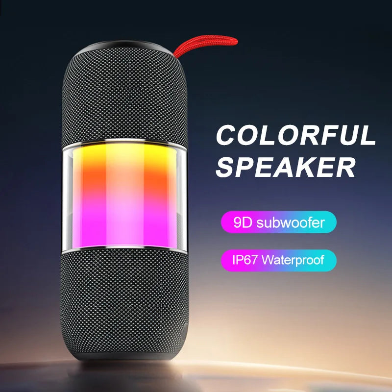 BT2676 Bluetooth 5.3 Speaker – LED Soundbar with Subwoofer & IPX7 Waterproof