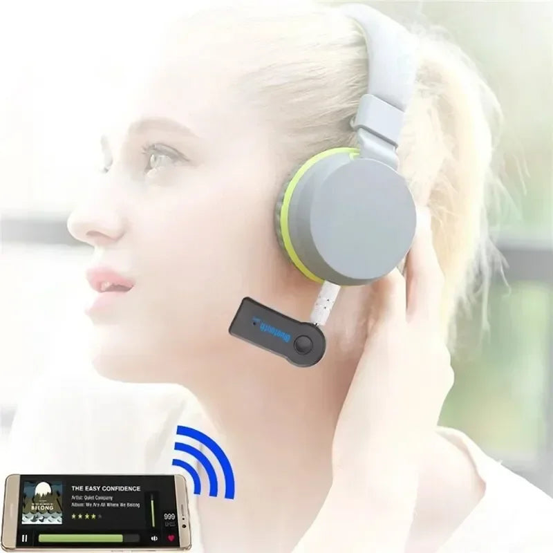 Bluetooth Audio Receiver – 3.5mm AUX Adapter for Car, Speakers & Headphones