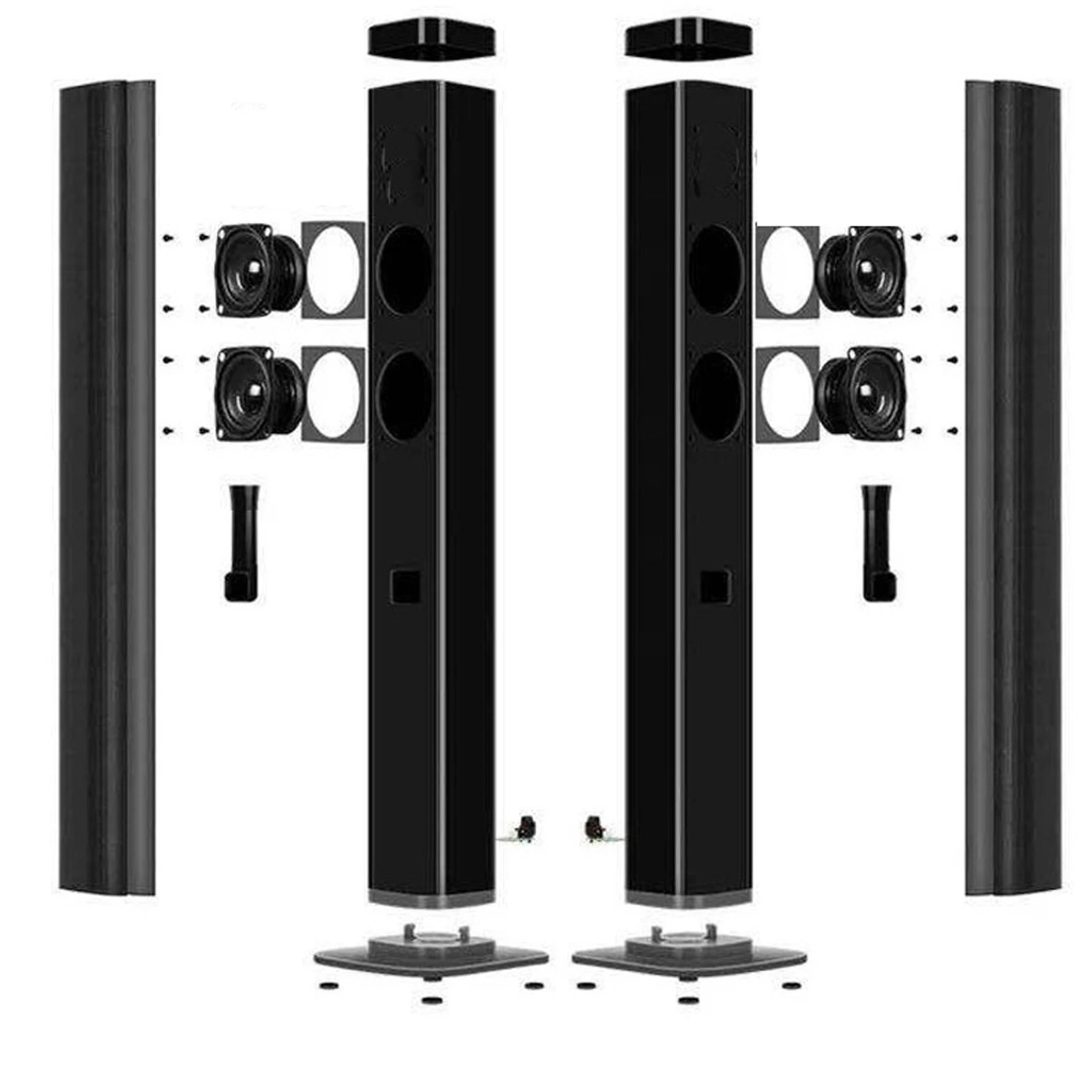 2-in-1 Bluetooth Soundbar with Remote – Wall-Mountable TV Speaker, HD Cable Included
