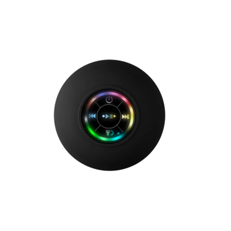 Mini Waterproof Bluetooth Shower Speaker with RGB Light