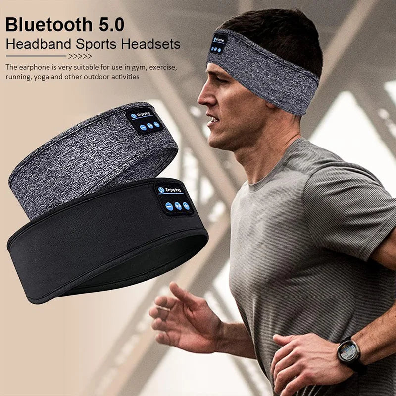 Fone Bluetooth Earphones Sports Sleeping Headband | Wireless Music Eye Mask & Elastic Bluetooth Headset