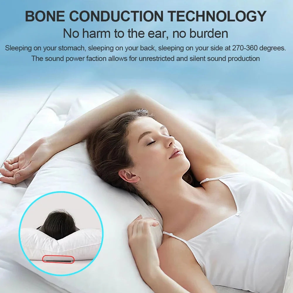 Under Pillow Bone Conduction Bluetooth Speaker – Sleep Aid & Music Player