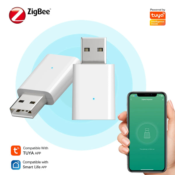 Tuya ZigBee Signal Repeater USB Gateway Amplifier
