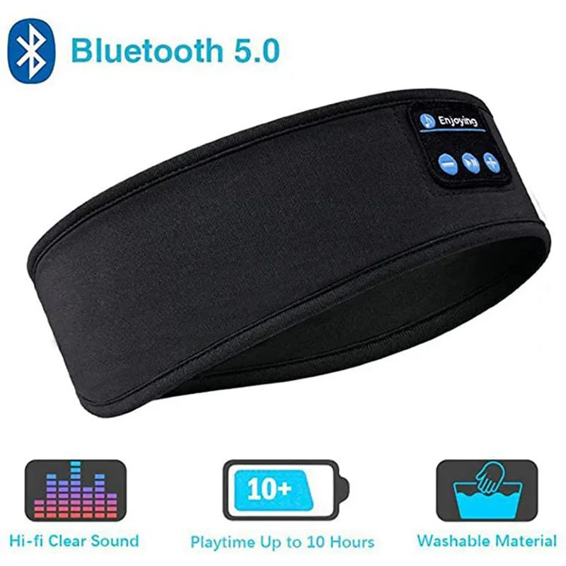 Fone Bluetooth Earphones Sports Sleeping Headband | Wireless Music Eye Mask & Elastic Bluetooth Headset