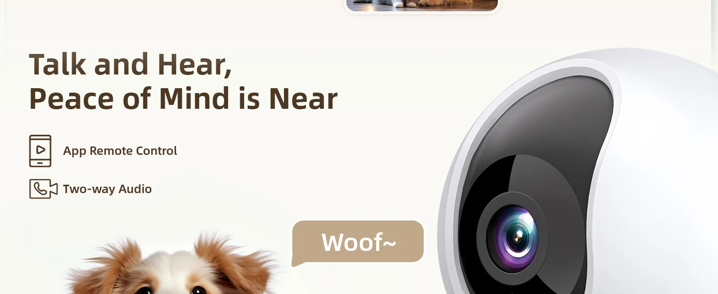 Blurams 2K Indoor PTZ WiFi Camera with 2-Way Talk