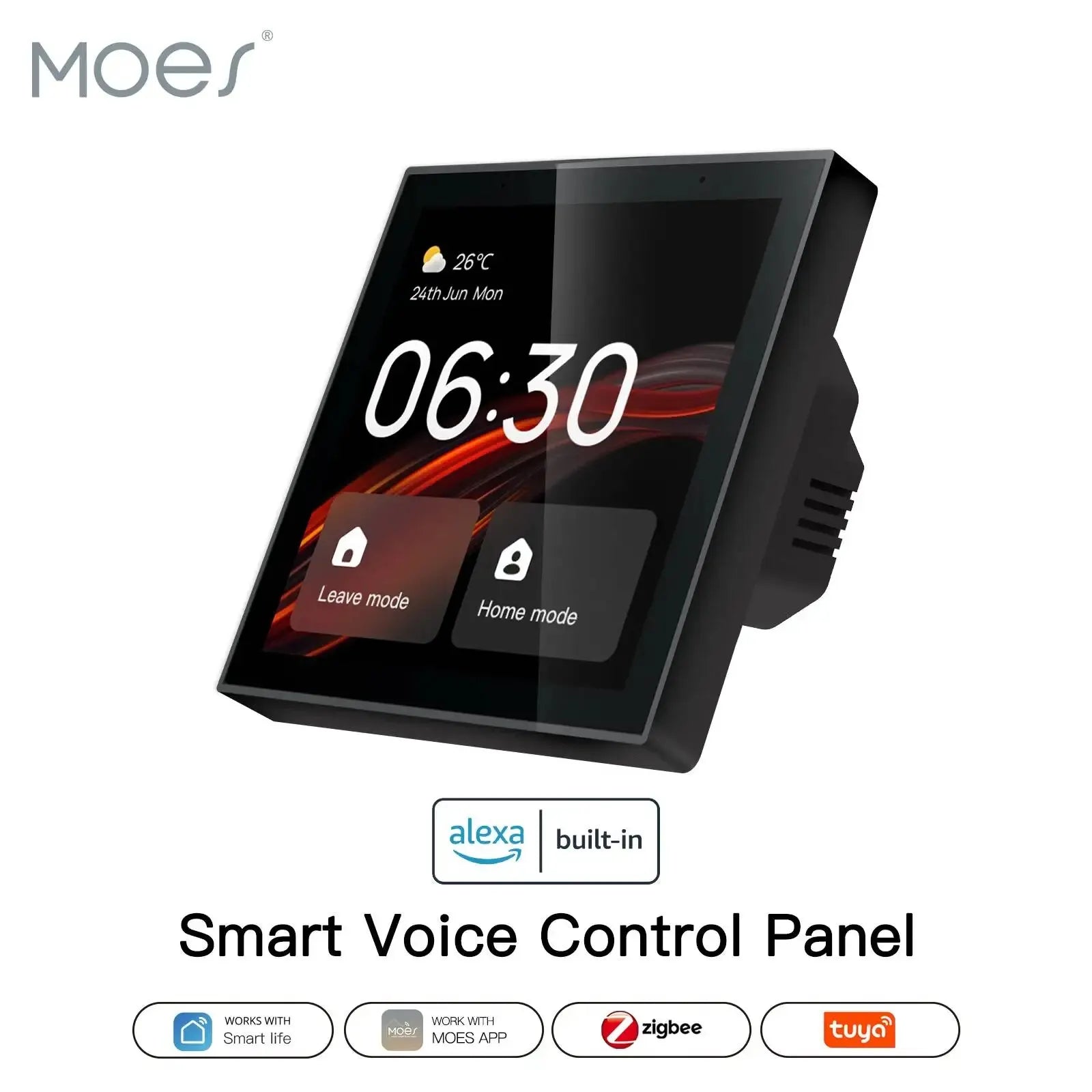 Tuya WiFi Smart Touch Panel with Alexa & Zigbee Hub
