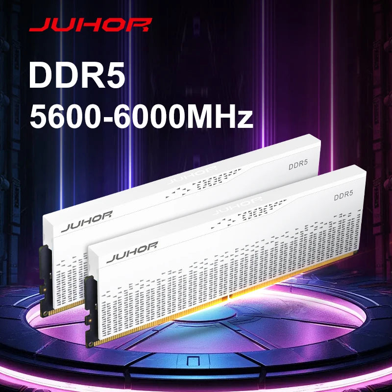 JUHOR DDR5 RAM 16GB/32GB | 5600MHz-7200MHz Gaming Desktop Memory for DIY PC Builds