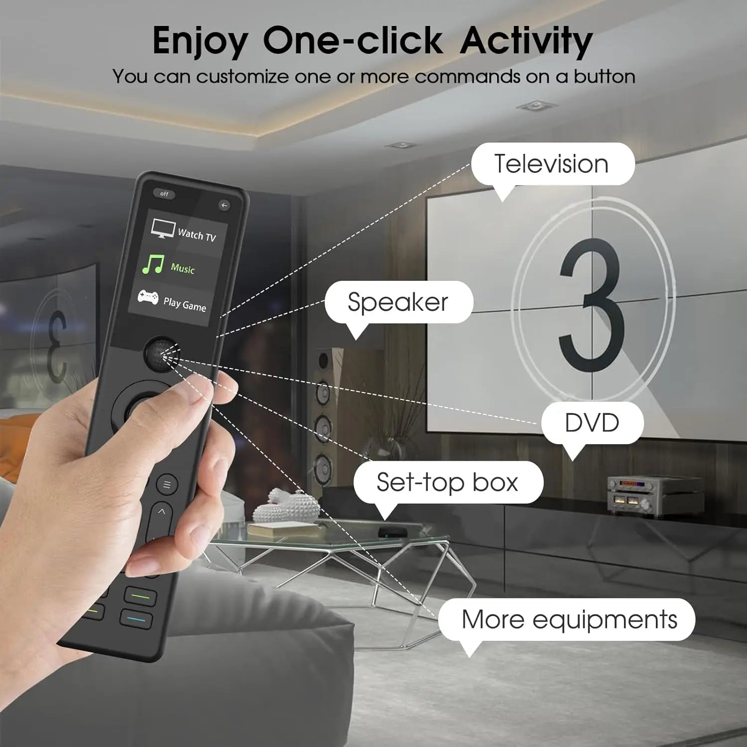X1S Universal Remote Control with Hub & App | Smart All-in-One Remote with Customizable One-Touch Activities