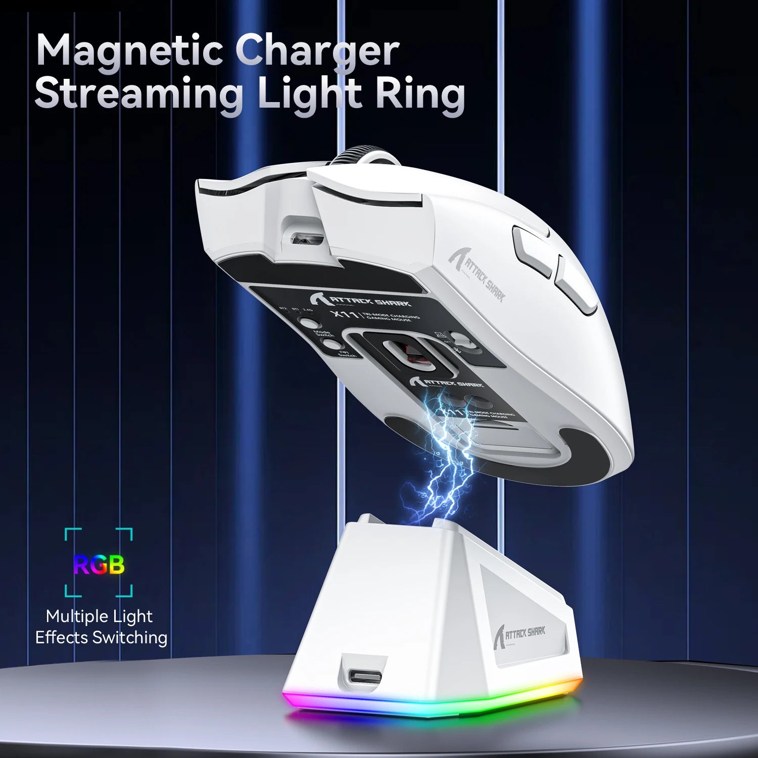 Attack Shark X11 Wireless Gaming Mouse – 22K DPI, Tri-Mode, RGB