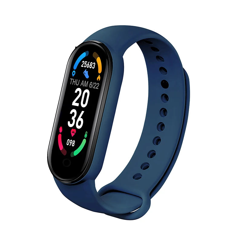 M6 Smart Watch | Fitness Tracker for Men & Women, Heart Rate & Blood Pressure Monitor, Waterproof Sports Band