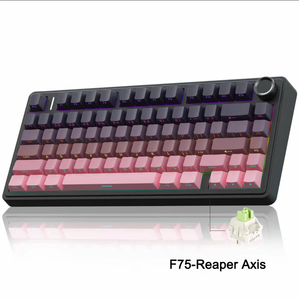 AULA F75 Gaming Mechanical Keyboard – 75% Layout, Tri-Mode, RGB