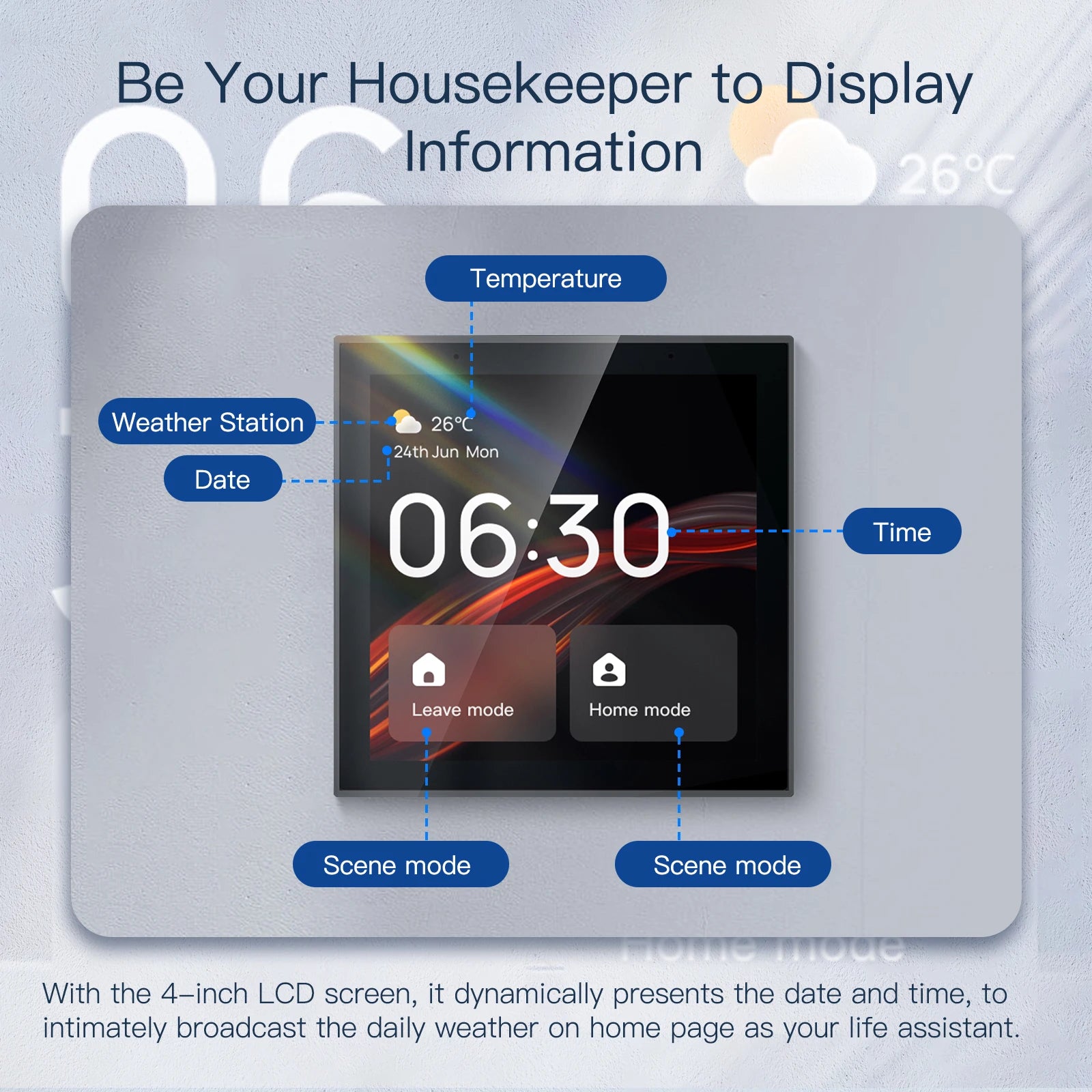 Tuya WiFi Smart Touch Panel with Alexa & Zigbee Hub