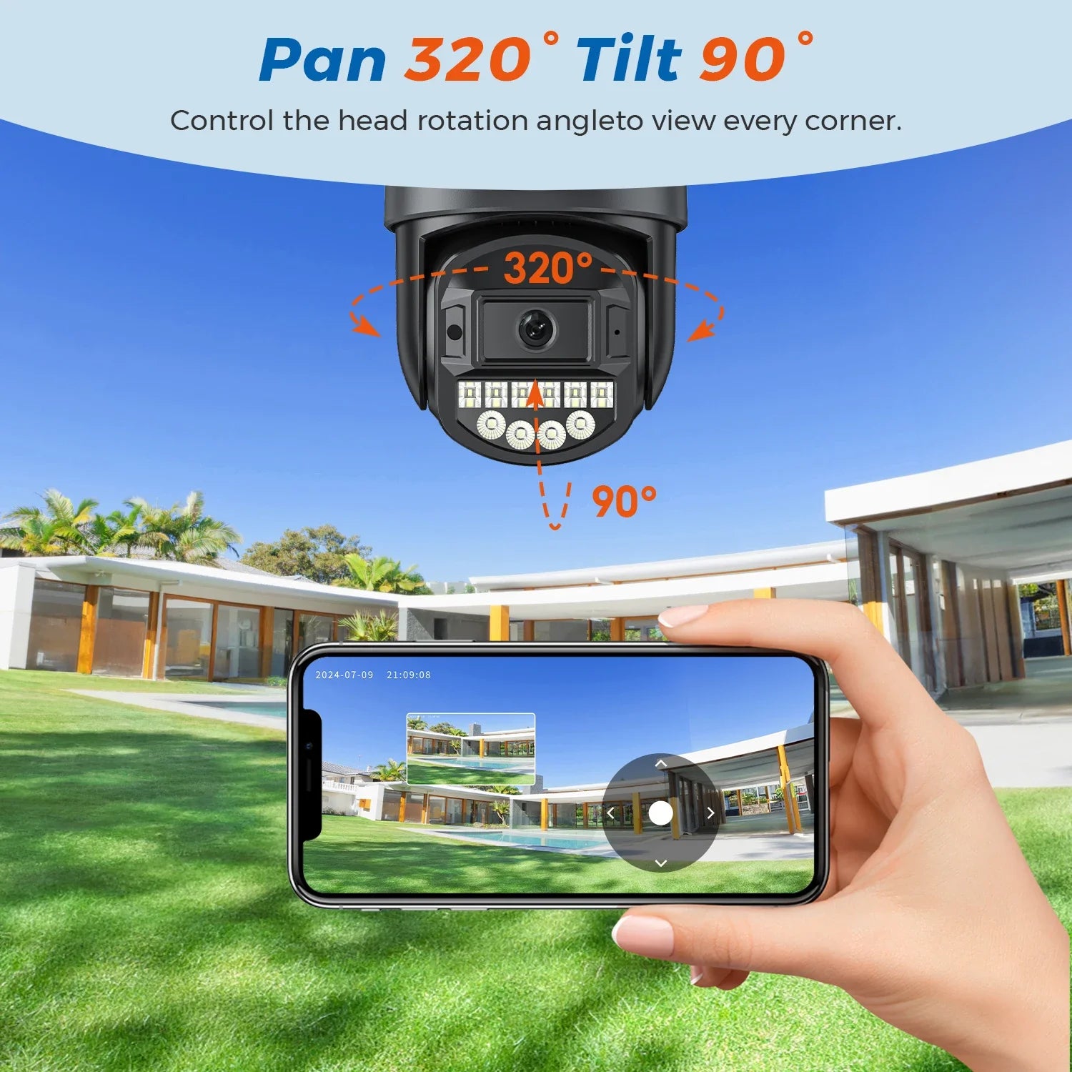 Xiaomi 10MP Dual-Lens 5K PTZ Outdoor Security Camera
