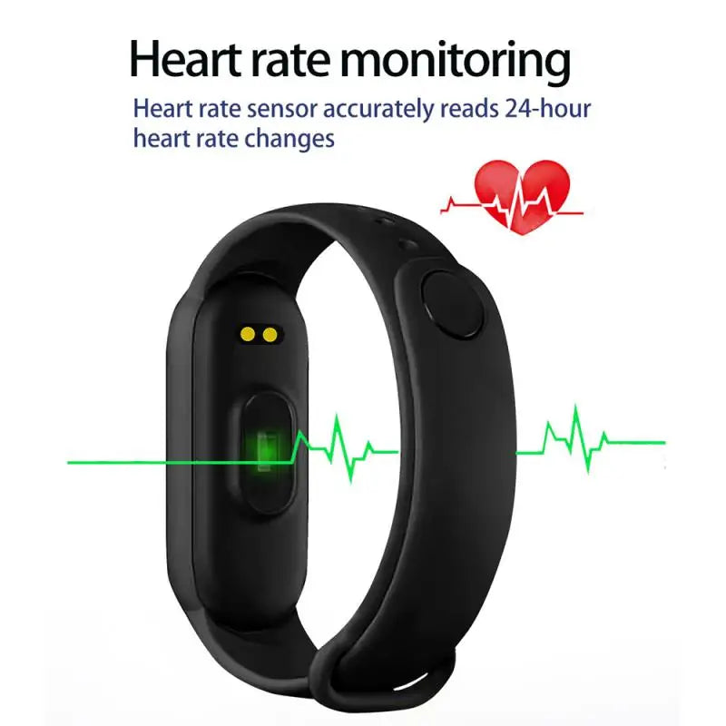 M6 Smart Watch | Fitness Tracker for Men & Women, Heart Rate & Blood Pressure Monitor, Waterproof Sports Band
