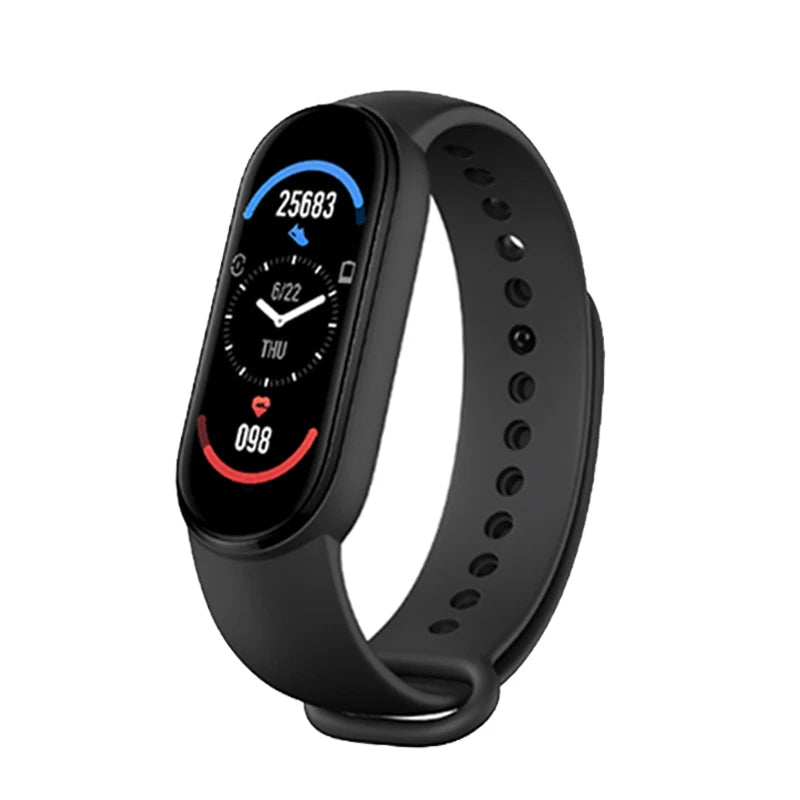 M6 Smart Watch | Fitness Tracker for Men & Women, Heart Rate & Blood Pressure Monitor, Waterproof Sports Band