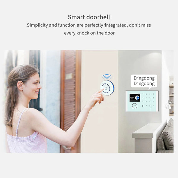 CS118 WiFi+GSM+GPRS 3-in-1 Smart Home Alarm System | Tuya App Control & 433MHz Door Bell