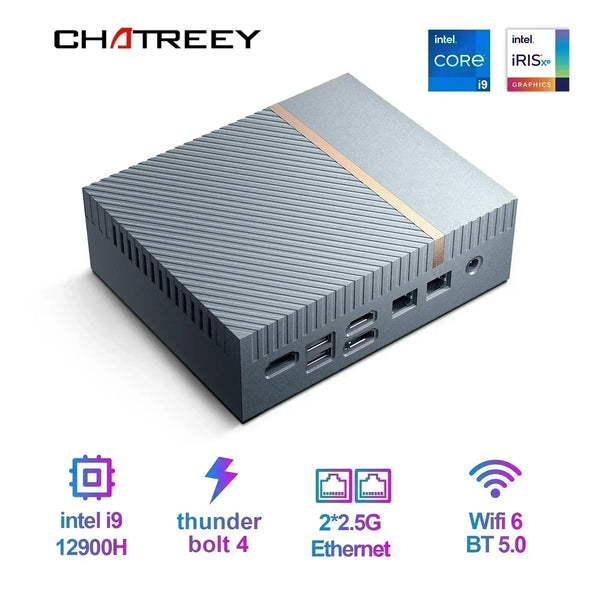 Chatreey IT12 Mini PC – i7/i9, WiFi 6, Thunderbolt 4
