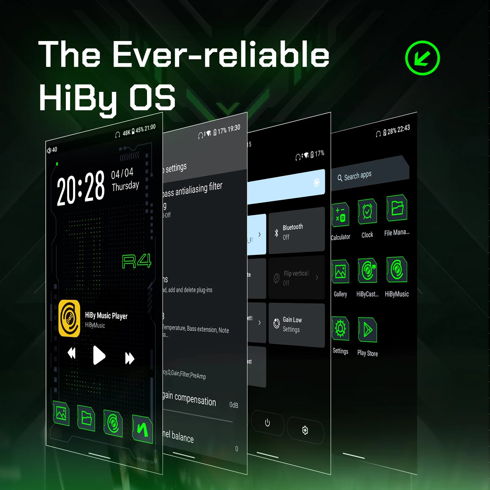 HiBy R4 Android 12 HiFi Music Player with DAC & AMP