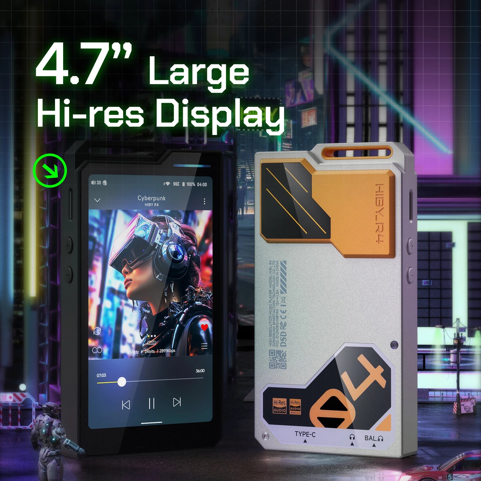 HiBy R4 Android 12 HiFi Music Player with DAC & AMP