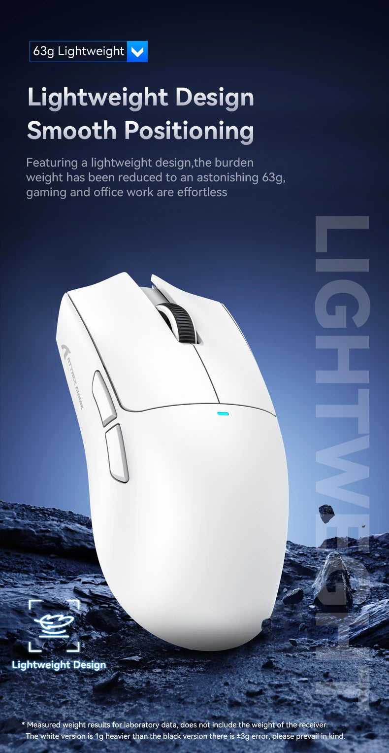Attack Shark X11 Wireless Gaming Mouse – 22K DPI, Tri-Mode, RGB