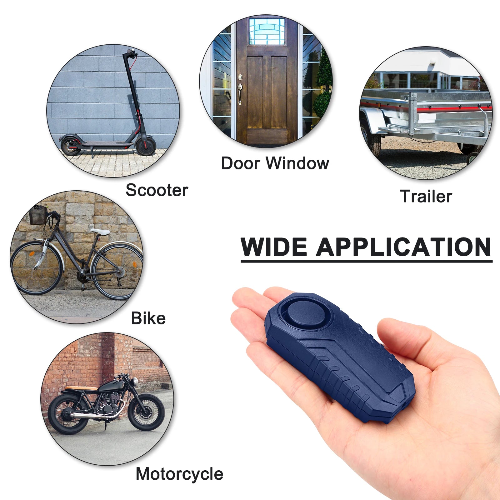 Elecpow 113dB Bicycle Alarm | Wireless Remote Control Anti-Theft Alarm for Electric Scooter, Bike, & Motorcycle (Waterproof)