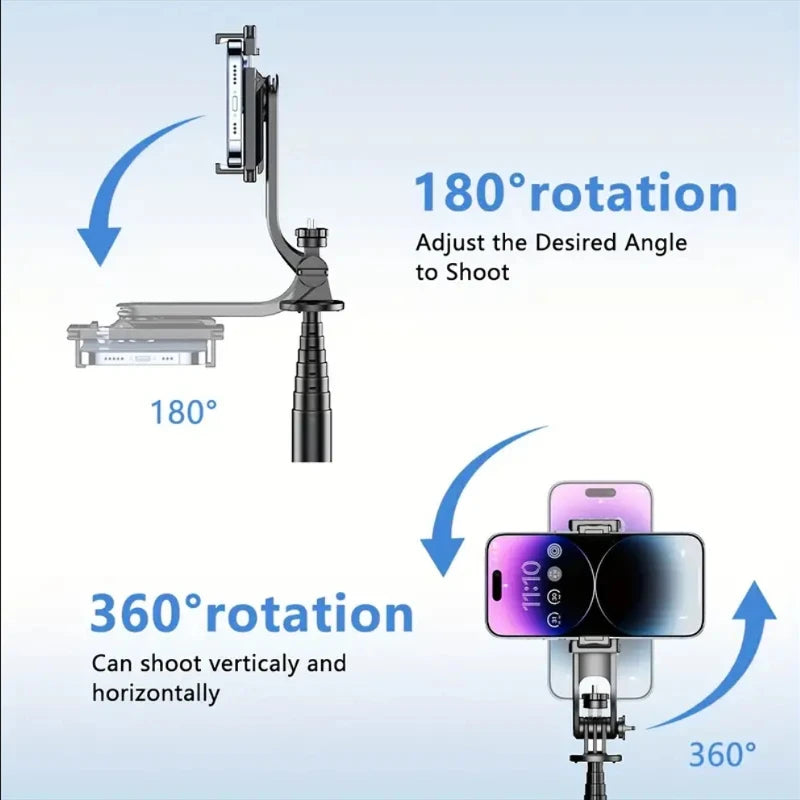W&O C01 Selfie Stick Tripod with Wireless Stabilizer