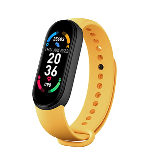 M6 Smart Watch | Fitness Tracker for Men & Women, Heart Rate & Blood Pressure Monitor, Waterproof Sports Band