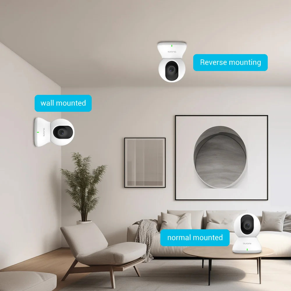 Blurams 2K Indoor PTZ WiFi Camera with 2-Way Talk